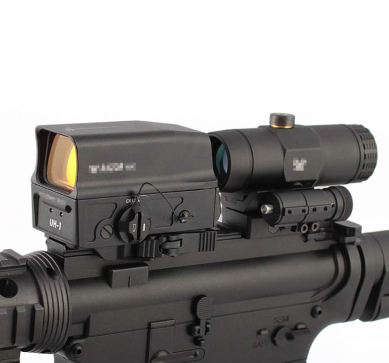 Opitical UH1 + VMX-3T Combo Red Dot Sight 3X Magnifier BLACK